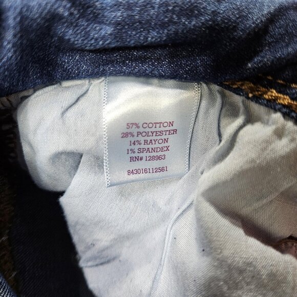 SO Jeans Womens 0 Blue Cuffed Skinny Stretch Denim Mid Rise Casual Pants - Picture 6 of 12